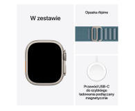 APPLE Watch Ultra 3 Naturalny Tytan/Niebieska Opaska Alpine L 5G - 1362451 - zdjęcie 7